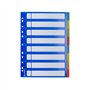 Grafoplás 41260500-juego de intercalaires de couleurs pour classeurs et dossiers, 8 onglets format A4