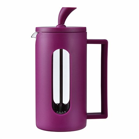 Théière Oroley Aubergine Acier inoxydable Verre Borosilicaté 350 ml