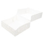 García de Pou 50 Unités - Boîtes Pâtisseries avec Fenêtre Thepack deco 250 g/m2, + Opp 23 x 23 x 7,5 cm Blanc Carton Ondulé Nano