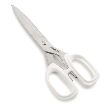 Ciseaux de Cuisine Professionnels en Acier Inoxydable 8" - Coupe Tous Types d'Aliments - Manche Polypropylène. Lame 220 mm - Sér