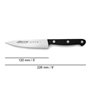 Couteau de cuisine Arcos serie universal Noir Acier 12 cm
