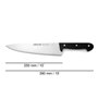 Couteau de cuisine Arcos serie universal Noir Acier 25 cm
