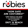 Rubies Costume de clown impitoyable pour adultes, costume et masque avec mini cheveux, officiel Rubies pour Halloween, carnaval,