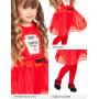 Rubies Costume bébé ketchup pour enfants et filles T-shirt et jupe tutu et collant, robe pour enfants pour carnaval, fêtes et co