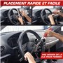 RADIKAL RK1002 Antivol Voiture, Canne Antivol Voiture, Antivol Volant Voiture, Barre Sécurité Premium, Bloque Plus Forte Visible