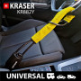 KRASER KR882Y Antivol Voiture Volant Ceinture, Câble en Acier Flexible, Plus Visible, Serrure avec Disque Antiperçage, Bloque An