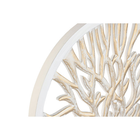 Figurine Décorative Home ESPRIT Blanc Beige Arbre Décapé