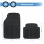 Lot de 4 Tapis en Caoutchouc pour Voiture Noir