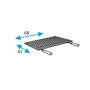 IMEX EL ZORRO 71624 Grille de Barbecue en Fer 60 x 41 cm
