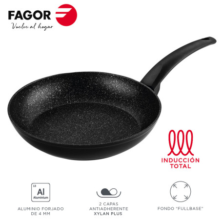 Poêle Fagor VIVANT Noir Aluminium Ø 20 cm