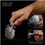 Cready Proslice | Roulette à pizza inox premium | Coupe pizza avec manche antidérapant | Couteau pizza pro | Pizza accessoire | 