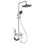 Colonne de douche Fontastock Argenté Acier inoxydable ABS Plastique Mitigeur Chrome
