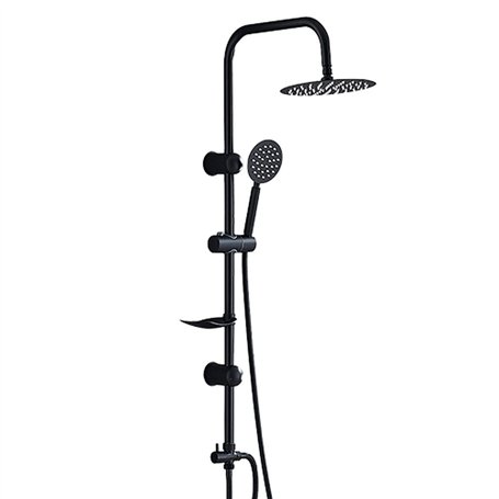 Colonne de douche Fontastock Noir Acier inoxydable ABS