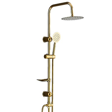 Colonne de douche Fontastock Doré Acier inoxydable ABS Chrome