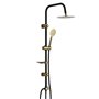 Colonne de douche Fontastock Noir Doré Acier inoxydable ABS Chrome