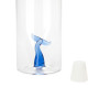 Balvi Bouteille Tail Couleur Bleu avec Chiffre en Forme de Baleine Borosilicate