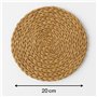 Deco Line Dessous de plat carré en osier marron 20 cm