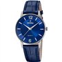 Montre FESTINA pour Homme F20690/3 Classics Boîtier en Acier Inoxydable Gris Bracelet en Cuir Bleu