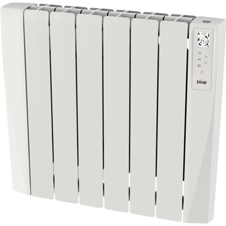 Radiateur électrique - Fluide caloporteur - 1000 W - Ferroli - Néo connecté - Horizontal - Blanc