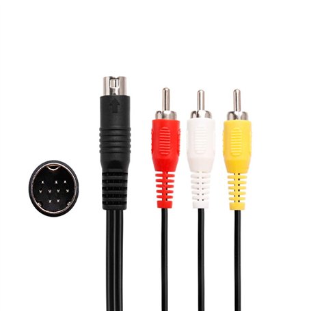 RUITROLIKER Câble AV Audio Vidéo RCA 9 broches pour Genesis 2 3