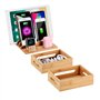 SETROVIC Station de Charge en Bambou - Organiseur de Bureau pour plusieurs appareils - Compatible avec téléphone Portable/Tablet