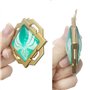 Genshin Porte-clés lumineux en forme de clé jouet Impact Liyue Vision Anemo Porte-clés doré Figurine de jeu Porte-clés Porte-clé