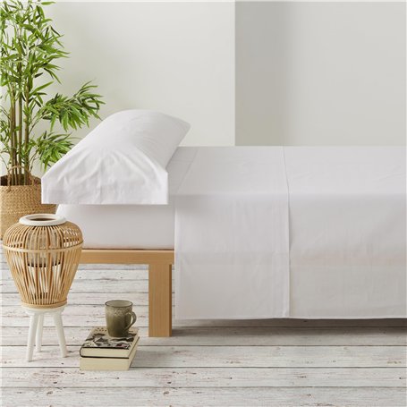 Degrees Home Premium - Parure de lit 135x190 - Drap Housse 135x190 - Drap Plat 135x190-2 taies d'oreiller 70x50