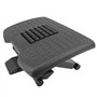 PrimeMatik - Repose-Pieds avec Plate-Forme réglable en Plastique Noir avec Effet de Massage 455 x 330 mm 3 Niveaux