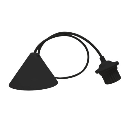 HALOTEC Pendentif E27 noir