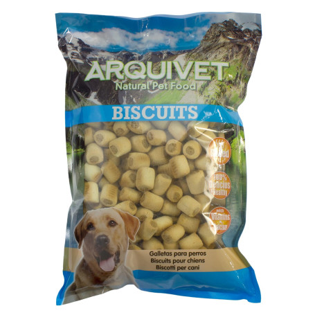 Arquivet Biscuits - Biscuits pour Chiens - Mini Rolls - 1 kg (Lot de 1)