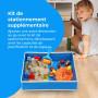 NK Jeu Sable Magique pour Enfants 2 3 4 5 6 Ans - Set de Construction pour Enfants avec 1.36kg Sable 2 couleurs et Bac à Sable d