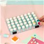 Craftelier - Boîte de 40 éponges rondes en forme de dé à coudre pour appliquer de l'encre aux projets de scrapbooking et travaux