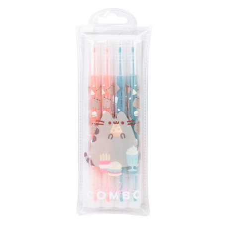 Grupo Erik SSGE001 - Lot de 4 Surligneurs Pastel Pusheen : Rose
