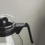 MGE - Pichet pour Micro-ondes - Carafe à Café en Verre - Verseuse en Verre avec Couvercle - Théière Thermique - Verseuse à Café 