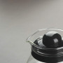 MGE - Pichet pour Micro-ondes - Carafe à Café en Verre - Verseuse en Verre avec Couvercle - Théière Thermique - Verseuse à Café 