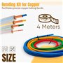 DOJA Barcelona | Kit Cintreuse Tube Cuivre | Pour Climatisation | 4 Mètres | Sonde Ø: 1/4"-3/8"-1/2"-5/8" | Kit Cintreuse Frigor