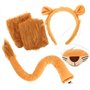 Fartoni Déguisement Lion Enfant ou Enfant avec Diadème et Queue Déguisements d'Animaux avec Accessoires pour Enfants Idéal pour