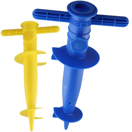 X2 Pied Parasol Plage. Pieds De Parasols Résistant Léger Durable.Plage Accessoire. Support De Parasol De Plage Idéal Accessoires