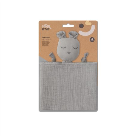 DOU DOU Ours Mousseline - gris