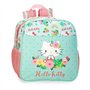 Hello Kitty Floral Kitty Sac à dos préscolaire adaptable à chariot vert 23 x 25 x 10 cm Polyester