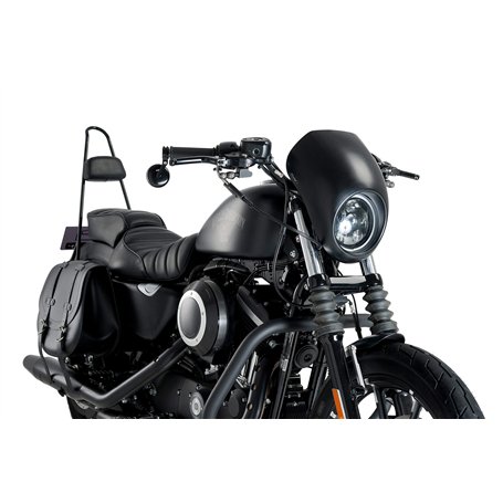 Customaccess Tête de Fourche Modèle Free Spirit Noir Mat pour Harley Davidson Sportster 883 Iron 09'-09' AZ1109N