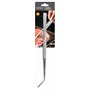 NERTHUS FIH 1474 Pince de cuisine courbe en acier inoxydable 30 cm Outil de précision pour placer