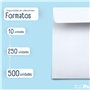 RAYLU PAPER - Lot de 500 enveloppes blanches en papier avec fermeture auto-adhésive pour envoi de documents et lettres, facile à