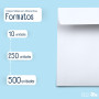 RAYLU PAPER - Lot de 10 enveloppes blanches en papier avec fermeture auto-adhésive pour envoi de documents et lettres, facile à 