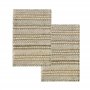HAMID - Pack 2 Tapis en Jute de Laine Olivia 40x60cm