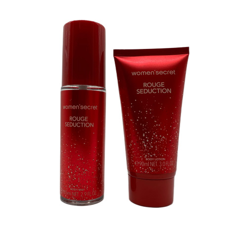 women'secret Rouge Seduction Coffret cadeau pour femme Brume corporelle 85 ml + lotion pour le corps 90 ml