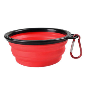 Mangeoire portable en silicone pour animaux domestiques, bol de voyage pour chien, bol pliable pour animal de compagnie Mangeoire portable en silicone pour animaux domestiques