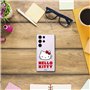 Personalaizer Coque Officielle Hello Kitty Compatible avec Samsung Galaxy S24 Ultra - Silicone TPU Souple Transparent avec Motif
