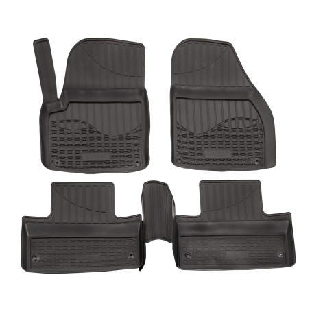 J&J AUTOMOTIVE | Tapis De Sol en Caoutchouc TPE Toutes Saisones pour Range Rover Evoque 2011-2018 Système de Fixation Bord Haut