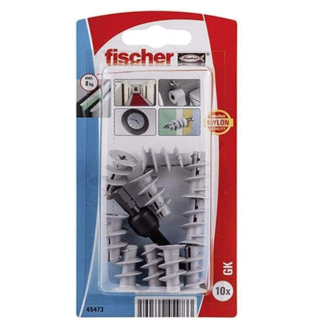 fischer - Cheville nylon pour carton-plâtre GK/Blister de 10